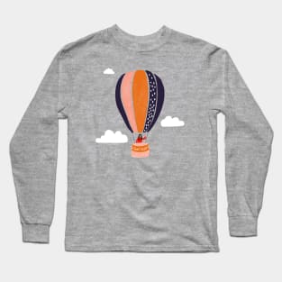 GET LOST funny hot air balloon for travel lovers and adventurers Long Sleeve T-Shirt
